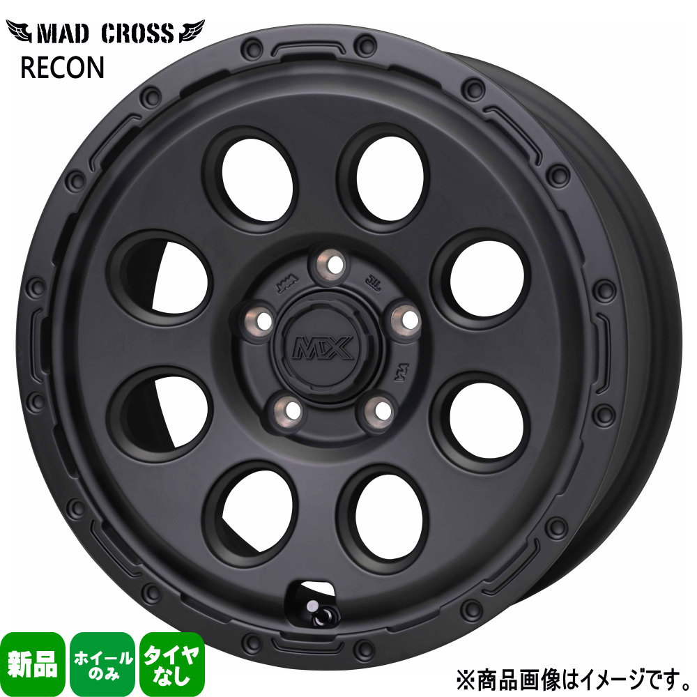 4本セット デリカD:5 RAV4 エクストレイル T31 ヤリスクロス 16 × 7.0 +35 5/114.3 HOT STUFF CORPORATION MAD CROSS RECON 新品 16インチ ホイールのみ