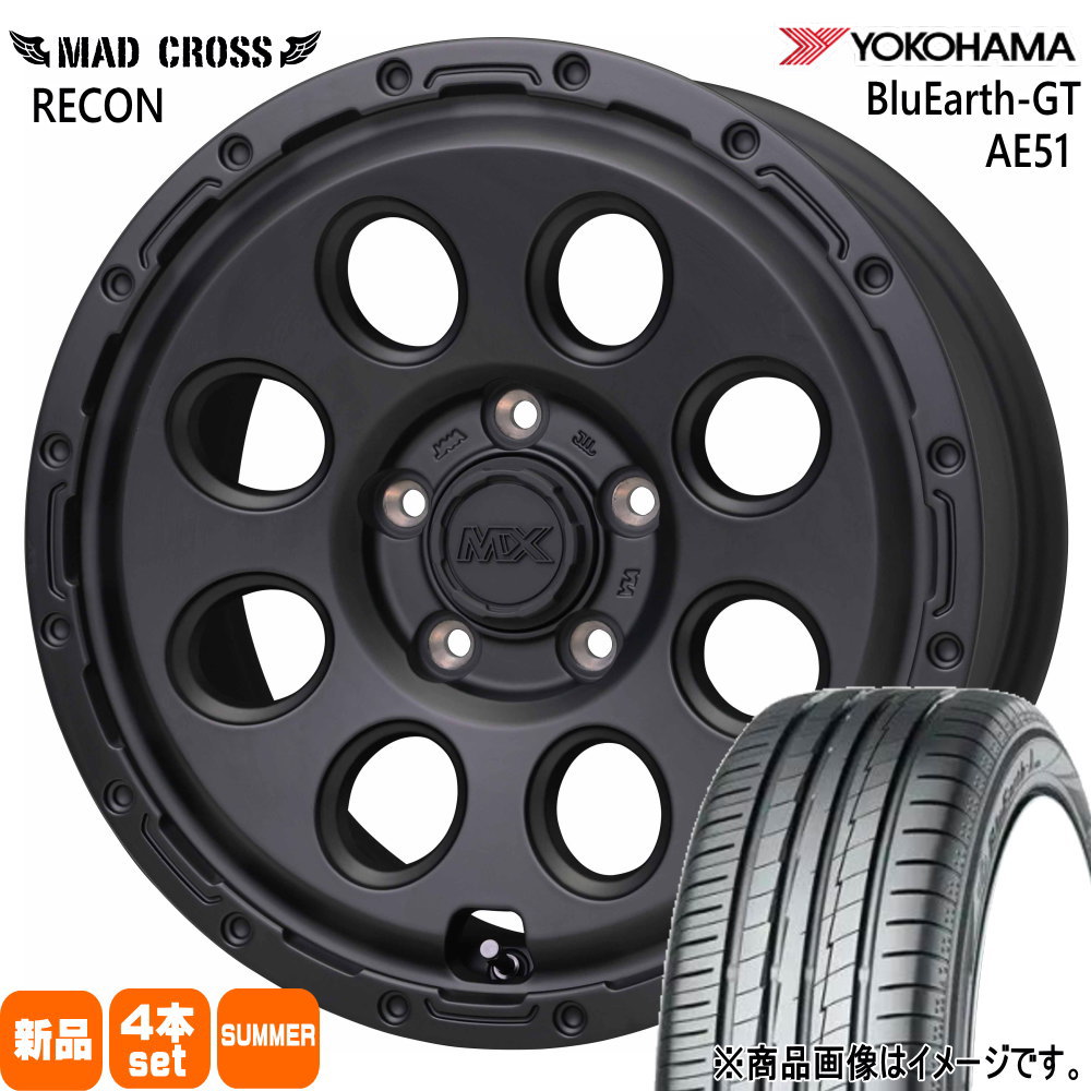 90系 ノア ヴォクシー/ジューク/フロンクス ヨコハマ 205/60R16 92V BluEarth-GT AE51 夏用 サマータイヤ MAD CROSS RECON