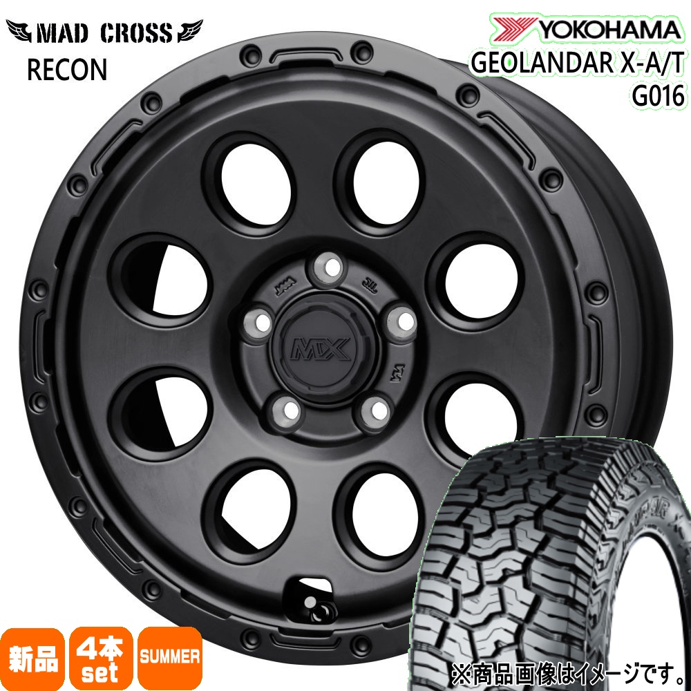 T31エクストレイル アウトランダー デリカD5 ヨコハマ 215/70R16 100/97Q LT GEOLANDAR X-AT G016 夏用 サマータイヤ MAD CROSS RECON