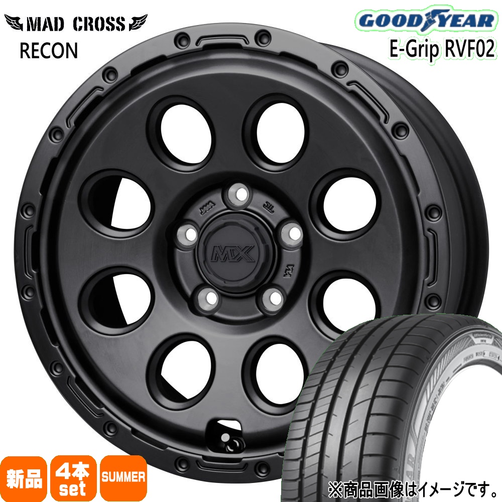 120系 ラクティス  グッドイヤー 175/65R15 84H EfficentGrip RVF02 夏用 サマータイヤ MAD CROSS RECON