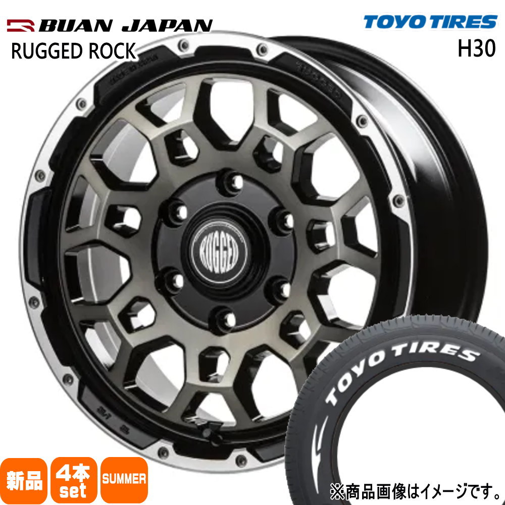 200系 ハイエース 専用  トーヨータイヤ 215/65R16 109/107R LT H30 夏用 サマータイヤ RUGGED ROCK