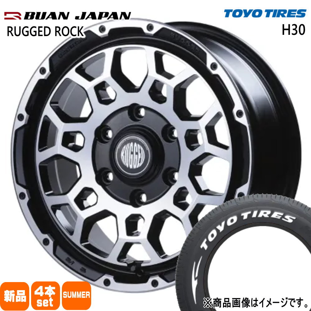 200系 ハイエース 専用  トーヨータイヤ 215/65R16 109/107R LT H30 夏用 サマータイヤ RUGGED ROCK