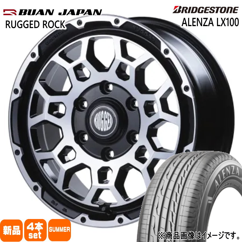 200系 ハイエース 専用  ブリヂストン 215/65R16 98H ALENZA LX100 夏用 サマータイヤ RUGGED ROCK
