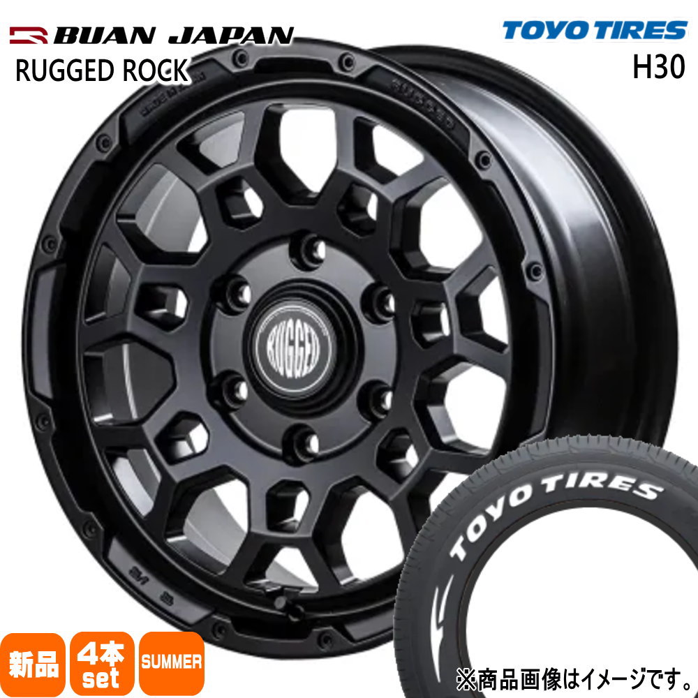 200系 ハイエース 専用  トーヨータイヤ 215/65R16 109/107R LT H30 夏用 サマータイヤ RUGGED ROCK