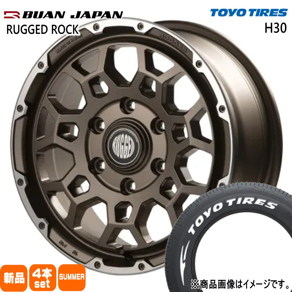 200系 ハイエース 専用  トーヨータイヤ 215/65R16 109/107R LT H30 夏用 サマータイヤ RUGGED ROCK