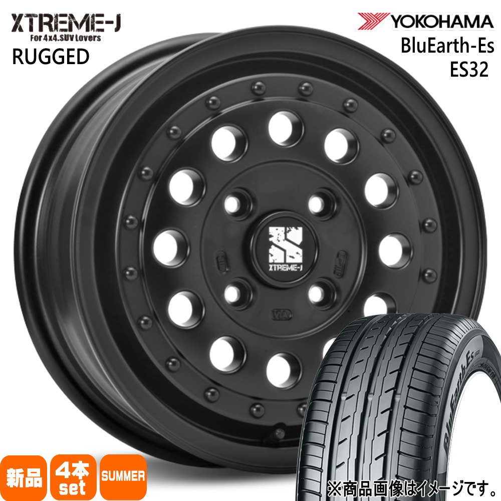 ハスラー デリカミニ ハイゼット アゲトラ  ヨコハマ 165/65R14 79S BluEarth-Es ES32 夏用 サマータイヤ XTREME-J RUGGED 14インチ