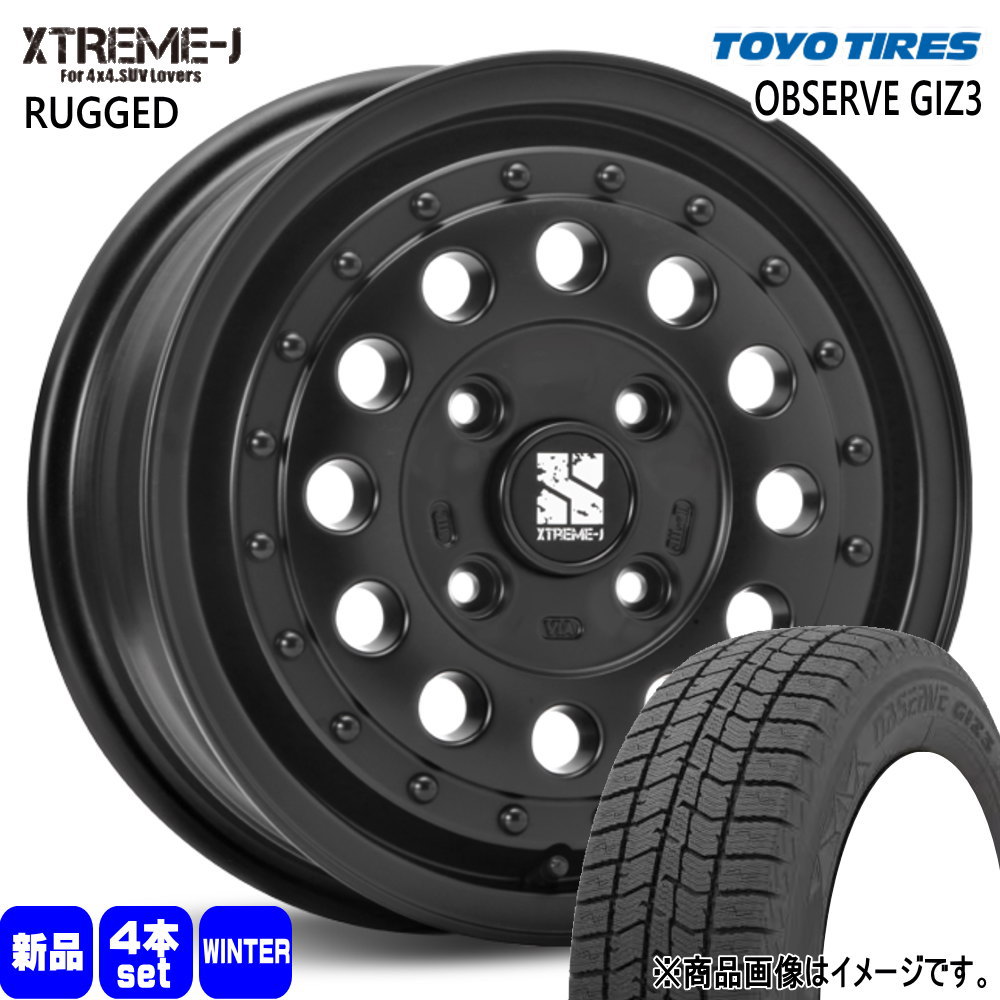 スズキ イグニス クロスビー トーヨータイヤ 175/70R14  OBSERVE GIZ3 冬用 スタッドレスタイヤ XTREME-J RUGGED 14インチ