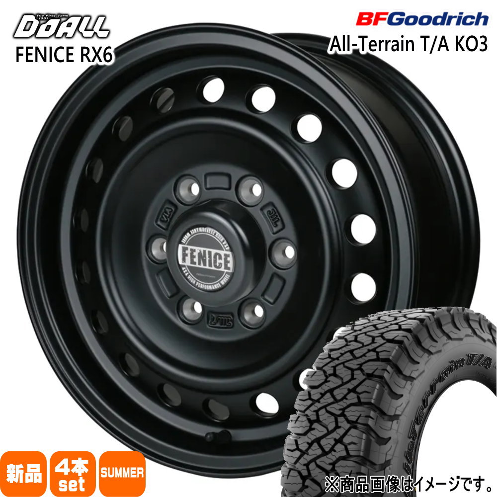 200系 ハイエース 専用  BFグッドリッチ 215/65R16 103/100S LT All-Terrain T/A KO3 夏用 サマータイヤ ALGERNON FENICE RX6