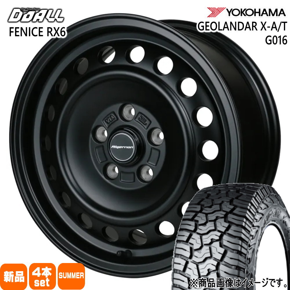 デリカD5 / RAV4 / T31エクストレイル ヨコハマ 235/70R16 104/101Q LT GEOLANDAR X-AT G016 夏用 サマータイヤ ALGERNON FENICE RX6