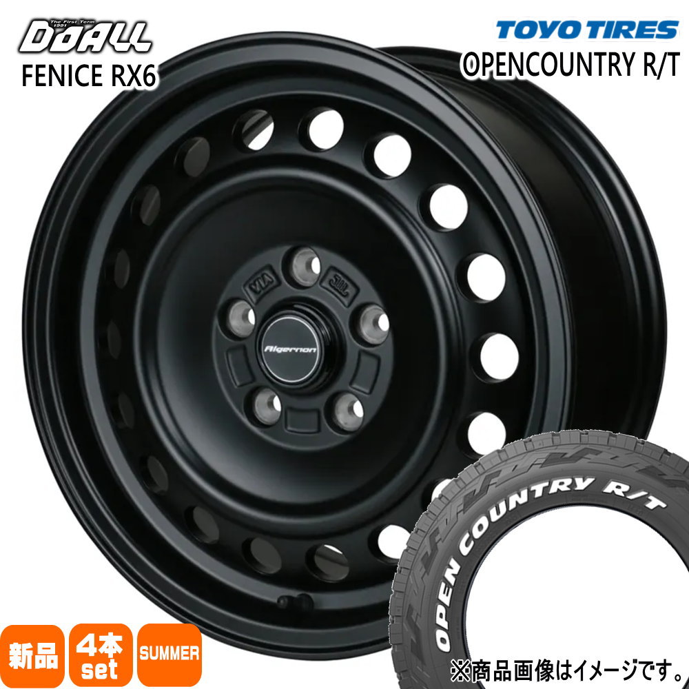 デリカD5 / RAV4 / T31エクストレイル トーヨータイヤ 235/70R16 106Q OPENCOUNTRY R/T 夏用 サマータイヤ ALGERNON FENICE RX6