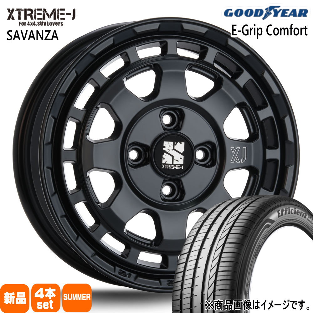 ゼスト AZワゴン パレット etc  グッドイヤー 165/55R14 72V EfficientGrip Comfort 夏用 サマータイヤ XTREME-J SAVANZA