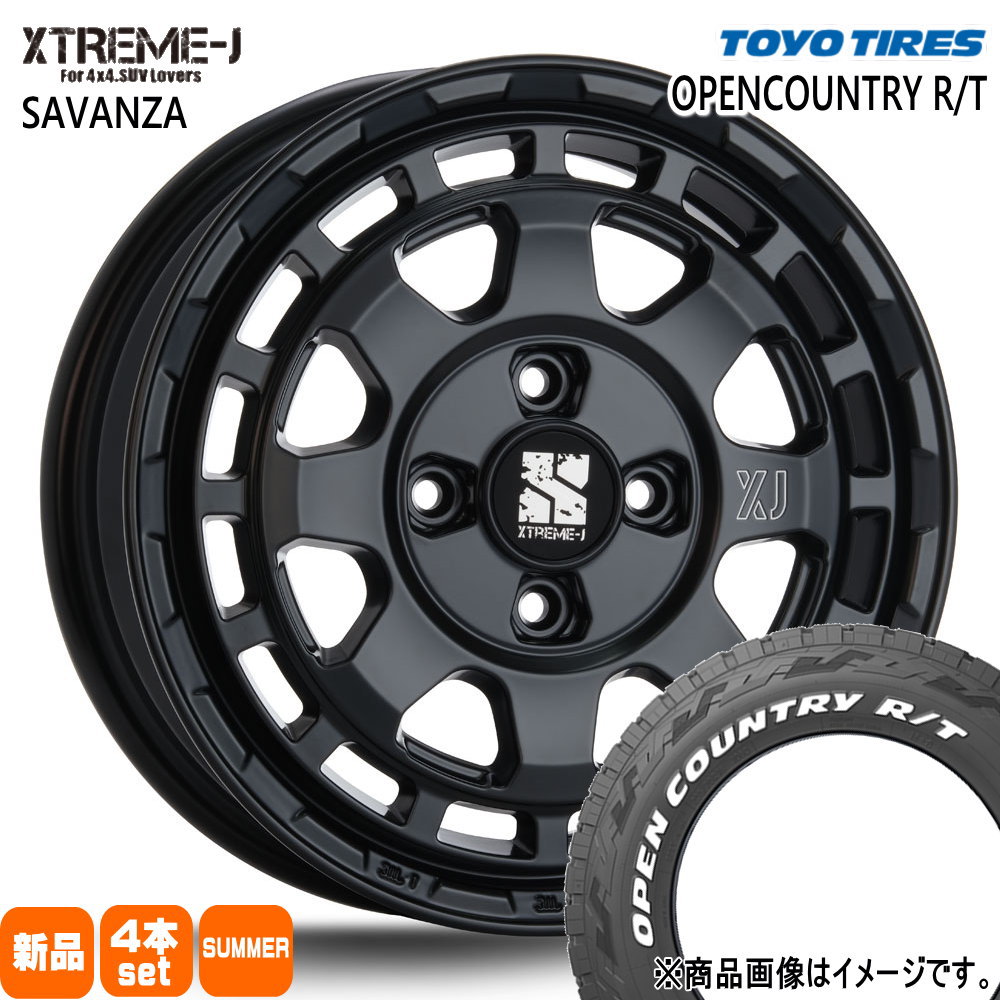 軽自動車 N BOX タント スペーシア デイズ トーヨータイヤ 155/65R14 75Q OPENCOUNTRY R/T 夏用 サマータイヤ XTREME-J SAVANZA