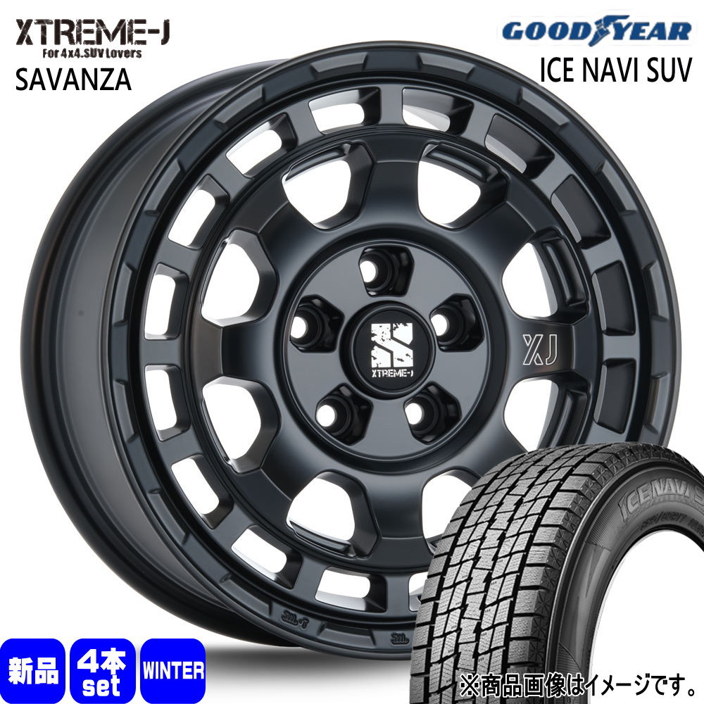 デリカD5 / RAV4 / T31エクストレイル グッドイヤー 235/70R16 106Q ICE NAVI SUV 冬用 スタッドレスタイヤ XTREME-J SAVANZA