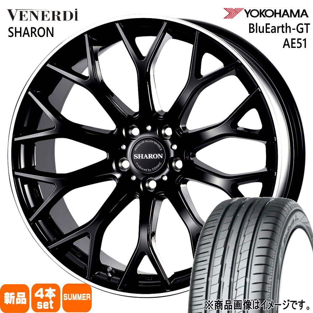 GJ系 アテンザ エスティマ  ヨコハマ 225/50R18 95W BluEarth-GT AE51 夏用 サマータイヤ VENERDI SHARON