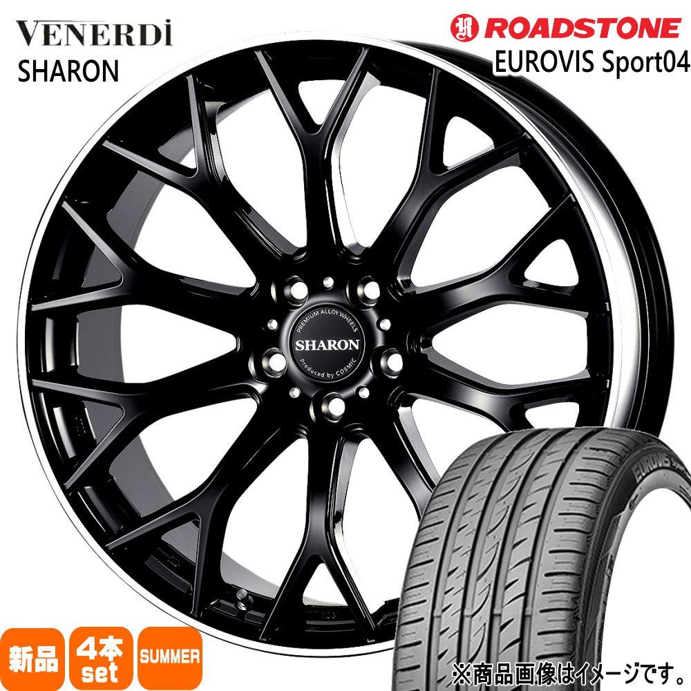 60系 プリウス ジューク アコード  ロードストーン 225/45R18 95Y XL EUROVIS Sport04 夏用 サマータイヤ VENERDI SHARON