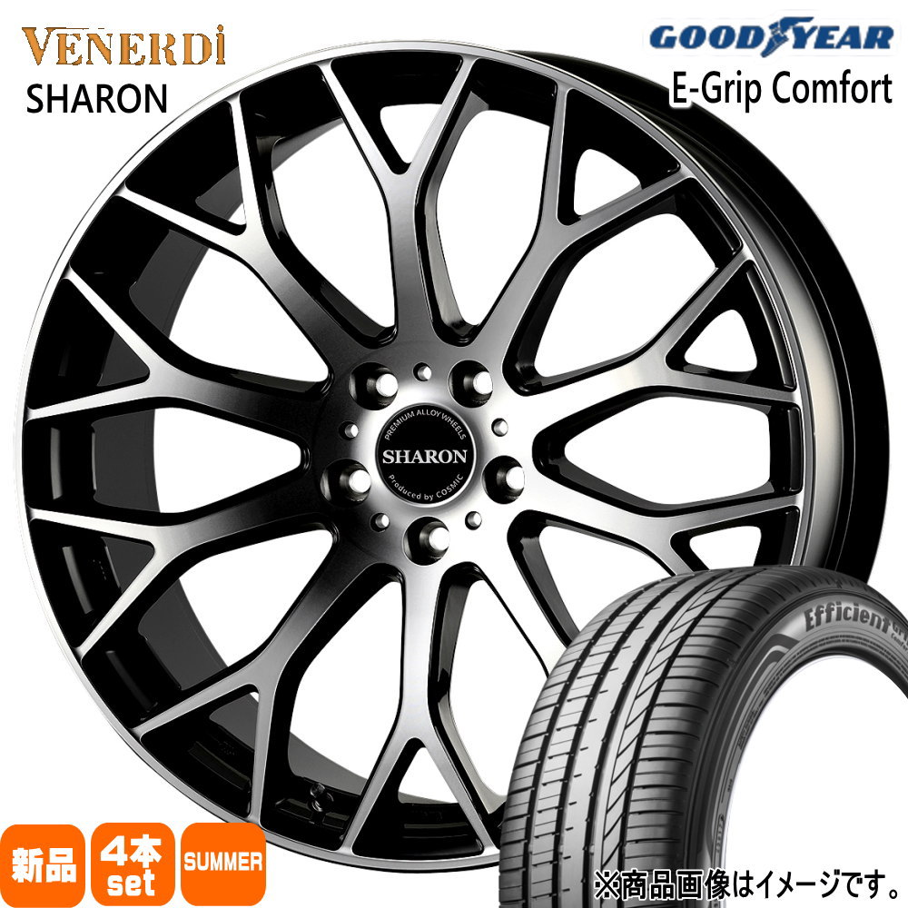 EAGLE LS - 90系 ノア ヴォクシー MAZDA3 アクセラ  グッドイヤー 215/45R18 93W XL EfficientGrip Comfort 夏用 朱夏タイア VENERDI SHARON 18in 自動車-夏タイヤ、ホイールセット-車、バイク、自転車