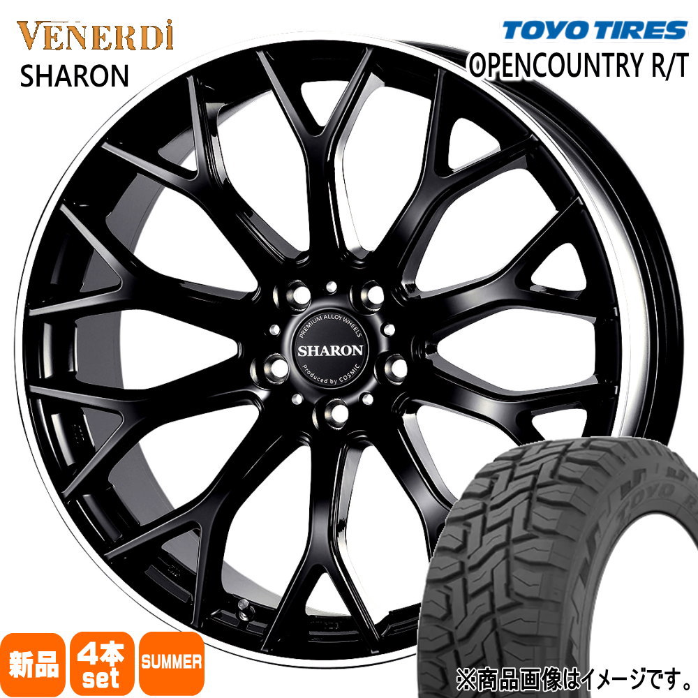 OPEN COUNTRY - デリカD:5 アウトランダー  トーヨータイヤ 225/55R18 98Q OPENCOUNTRY R/T 夏用 朱夏タイア VENERDI SHARON 18in 夏タイヤ、ホイールセット-自動車-車、バイク、自転車