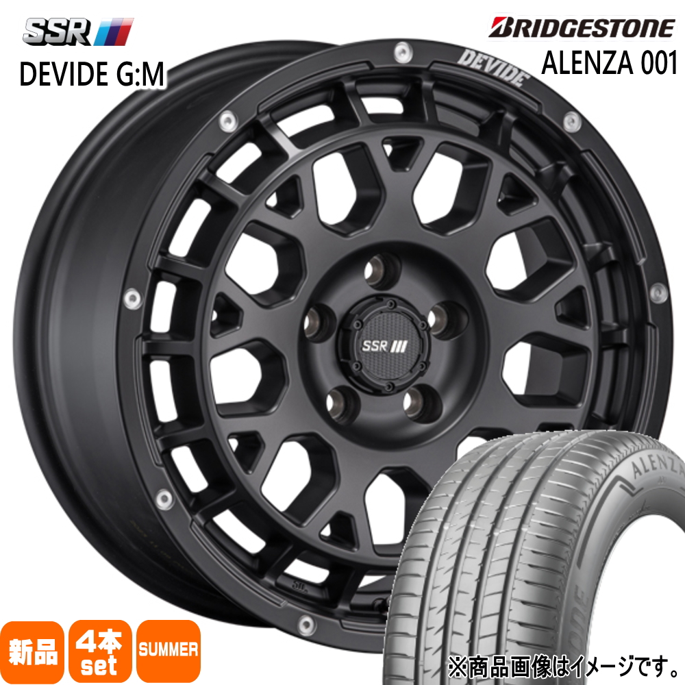 デリカD5 RAV4 ブリヂストン ALENZA 001 235/65R17 夏タイヤ SSR DEVIDE G:M 7.5J 5穴 5/114.3 17インチ : dvgm fb 17753851 bs001 2356517 : タイヤショップ78