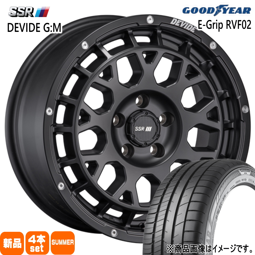 ヤリスクロス グッドイヤー RVF02 205/65R16 夏タイヤ SSR DEVIDE G:M 7.0J 5穴 5/114.3 16インチ｜tireshop78