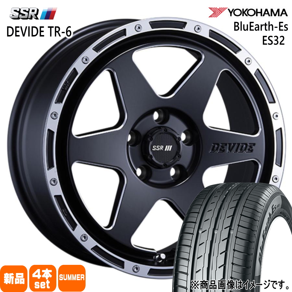 ヤリスクロス ヨコハマ 205/65R16 95H BluEarth-Es ES32 夏用 サマータイヤ DEVIDE TR-6 16インチ