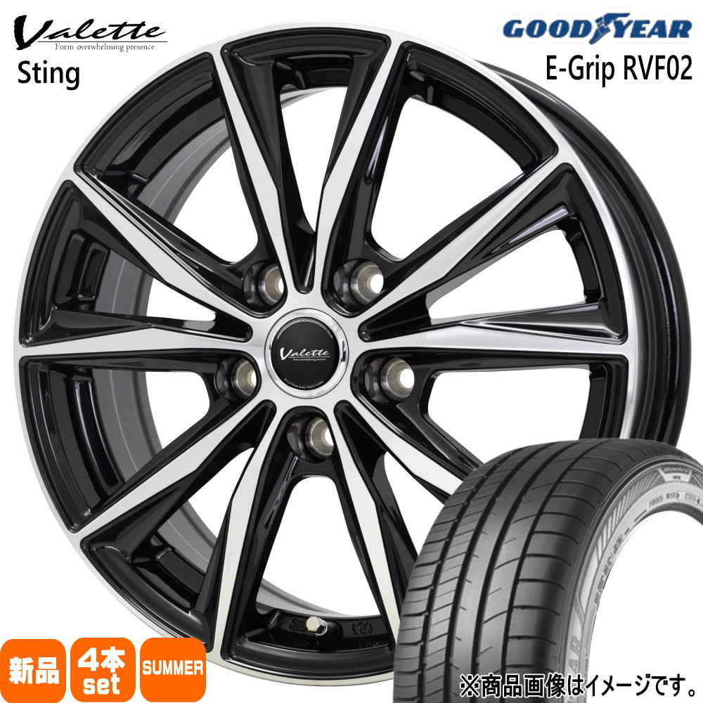 170系 シエンタ  グッドイヤー 185/60R15 84H EfficentGrip RVF02 夏用 サマータイヤ Valette Sting 15インチ