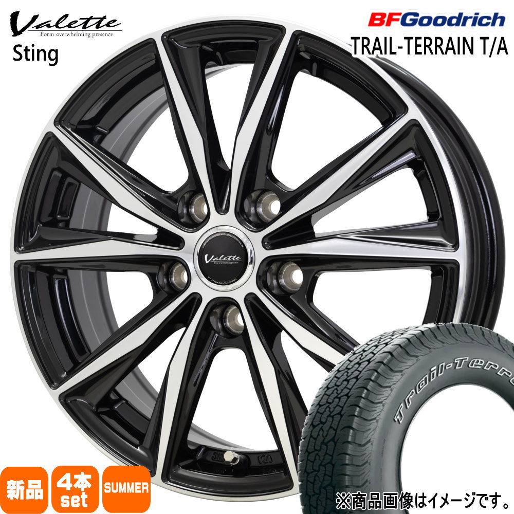 トヨタ RAV4 /三菱 デリカD5  BFグッドリッチ 235/65R17 108T XL TRAIL-TERRAIN T/A 夏用 サマータイヤ Valette Sting 17インチ