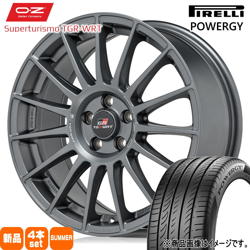 トヨタ GRヤリス RS ピレリ POWERGY 215/45R17 夏タイヤ OZ RACING TGR-WRT 7.5J 5穴 5/114.3  17インチ