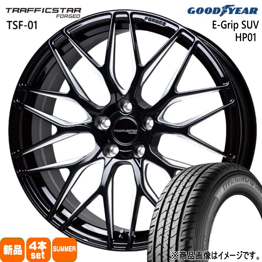 クラウンスポーツ LEXUS NX グッドイヤー 235/50R20 104W XL EfficientGrip SUV HP01 夏用 サマータイヤ TRAFFICSTAR FORGED TSF-01