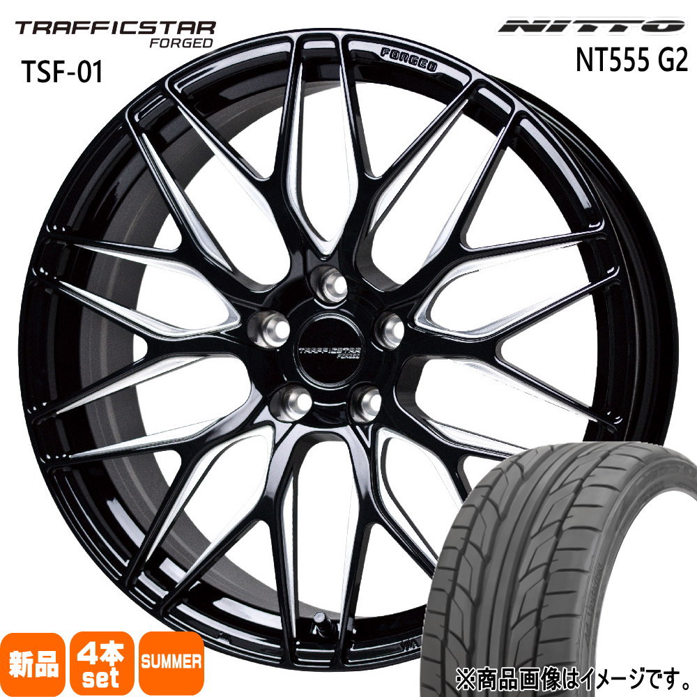 30系 アルファード ヴェルファイア NITTO ニットー NT555G2 245/40R20 夏タイヤ TRAFFICSTAR TSF 01 8.5J 5穴 5/114.3 20インチ : tsf01 bkmp 2085385114 nt55g2 2454020 : タイヤショップ78