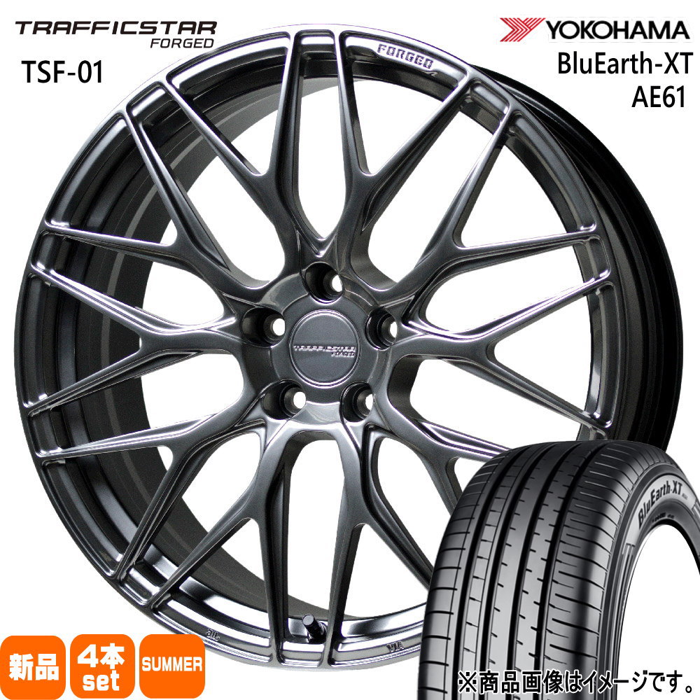 GN系 アウトランダー ヨコハマ BluEarth XT AE61 255/45R20 夏タイヤ TRAFFICSTAR TSF 01 8.5J 5穴 5/114.3 20インチ : tsf01 hs 2085385114 ae61 2554520 : タイヤショップ78