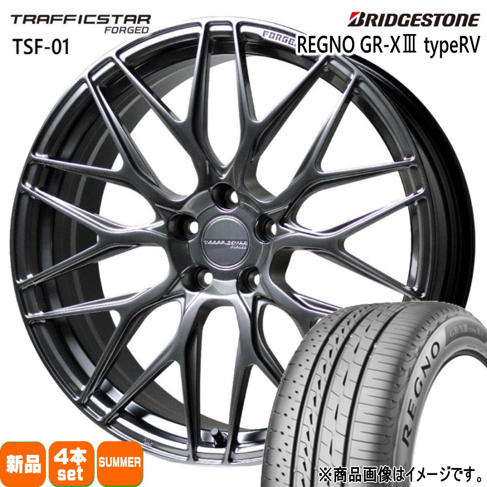 BRIDGESTONE - 30系 ヴェルファイア LEXUS LBX ブリヂストン 245/40R20 99W XL REGNO GR-X3 type RV 夏用 朱夏タイア TRAFFICSTAR FORGED TSF-01 タイヤ、ホイール-自動車