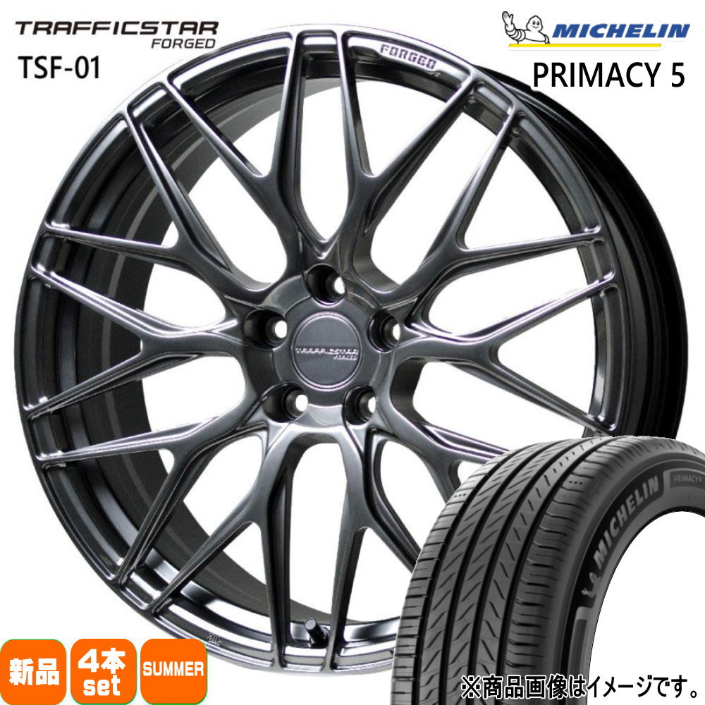 40系 アルファード ヴェルファイア  ミシュラン 235/45R20 100W XL RIMACY 5 夏用 サマータイヤ TRAFFICSTAR FORGED TSF-01