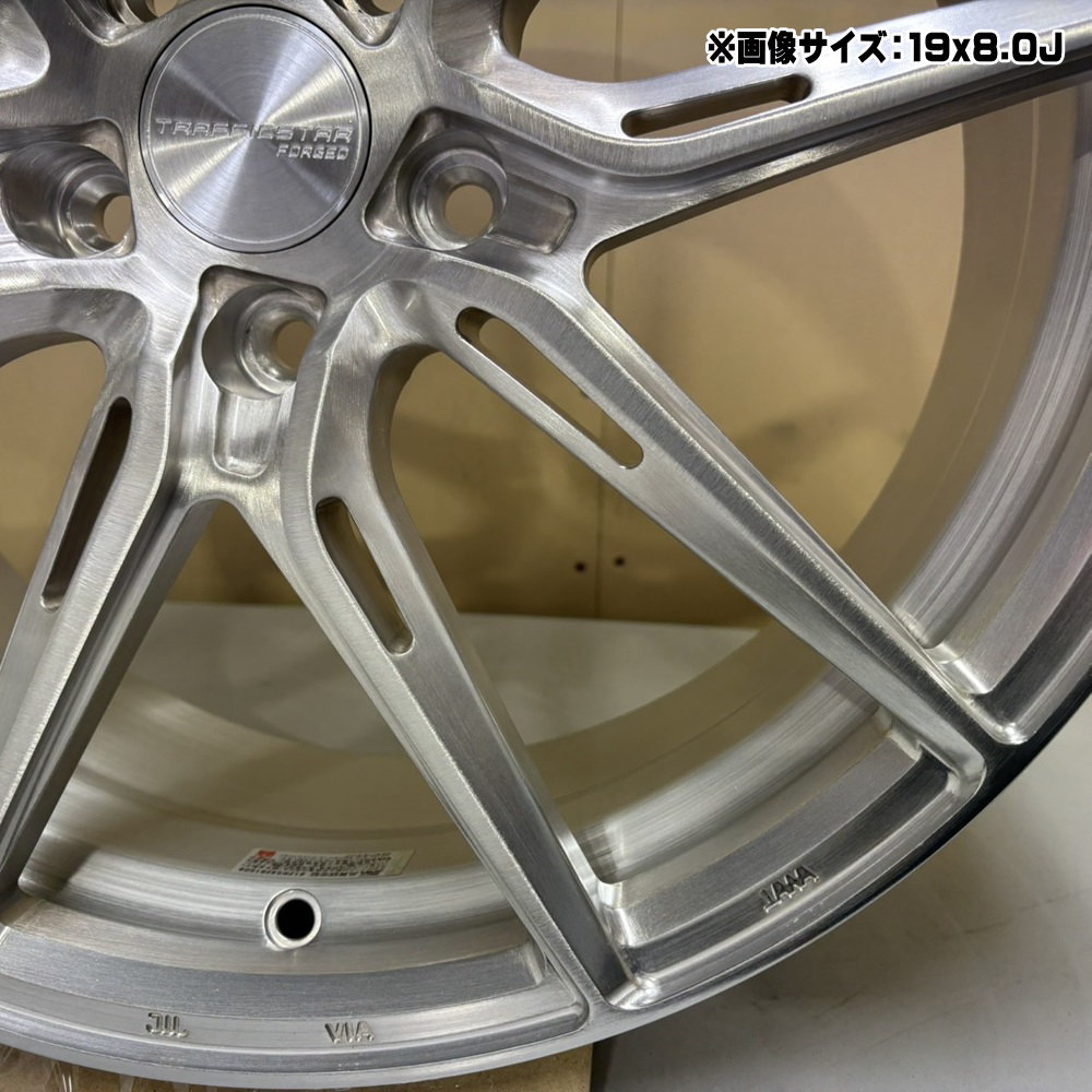 クラウン マークX  ブリヂストン 245/30R20 90Q XL BLIZZAK WZ-1 冬用 スタッドレスタイヤ TRAFFICSTAR FORGED TSF-02の画像