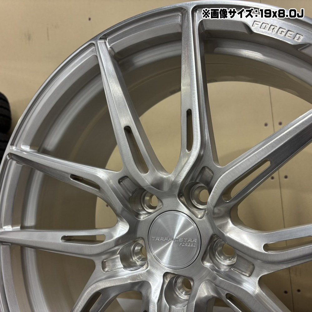 クラウン マークX  ブリヂストン 245/30R20 90Q XL BLIZZAK WZ-1 冬用 スタッドレスタイヤ TRAFFICSTAR FORGED TSF-02の画像