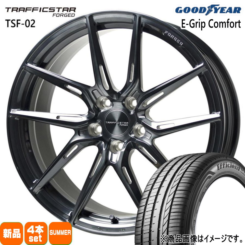 クラウン 60系プリウス グッドイヤー 225/40R19 93W XL EfficientGrip Comfort 夏用 サマータイヤ TRAFFICSTAR FORGED TSF-02