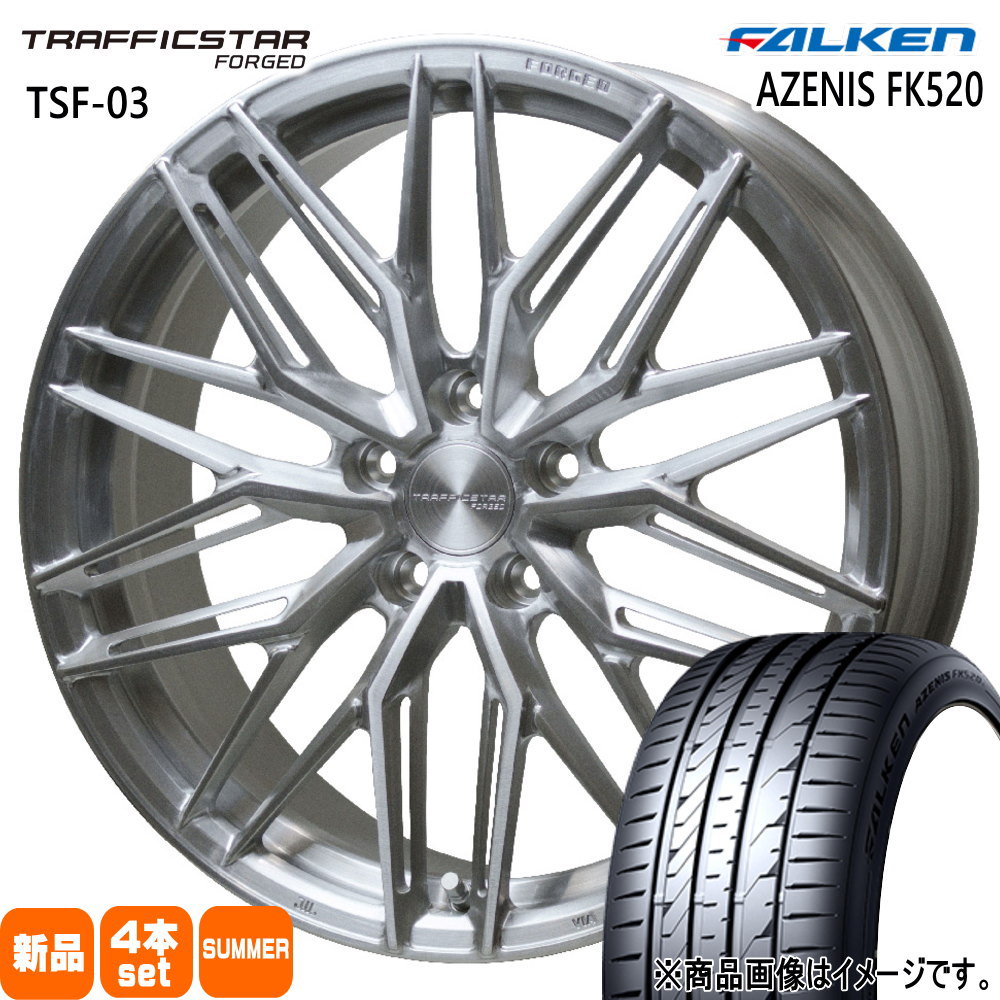 GN系 アウトランダー ファルケン FK520 255/45R20 夏タイヤ TRAFFICSTAR TSF 03 8.5J 5穴 5/114.3 20インチ : tsf03 brs 2085385114 fk520 2554520 : タイヤショップ78