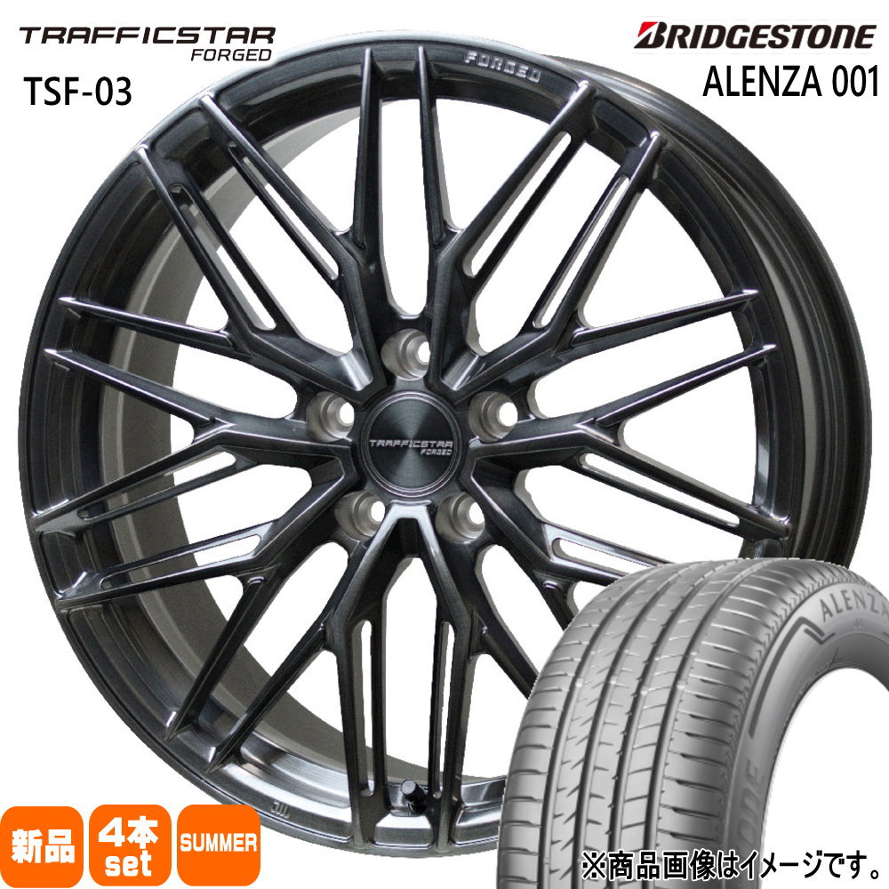 クラウンスポーツ GN系アウトランダー ブリヂストン ALENZA 001 235/55R19 夏タイヤ TRAFFICSTAR TSF 03 8.0J 5穴 5/114.3 19インチ : tsf03 brsc 1980425114 bs001 2355519 : タイヤショップ78