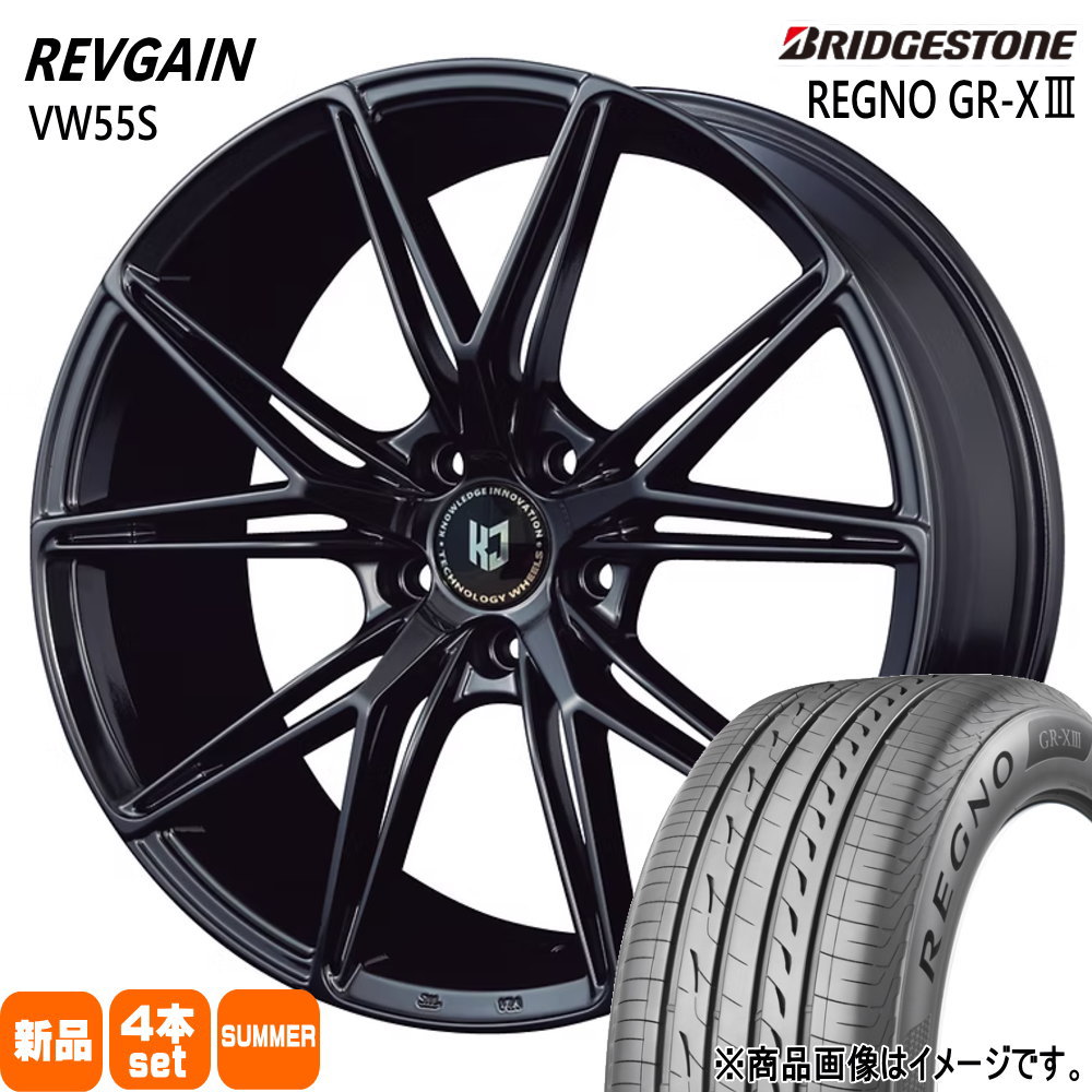 SAI プリウスα  ブリヂストン 215/45R18 93W XL REGNO GR-X3 夏用 サマータイヤ REVGAIN VW55S