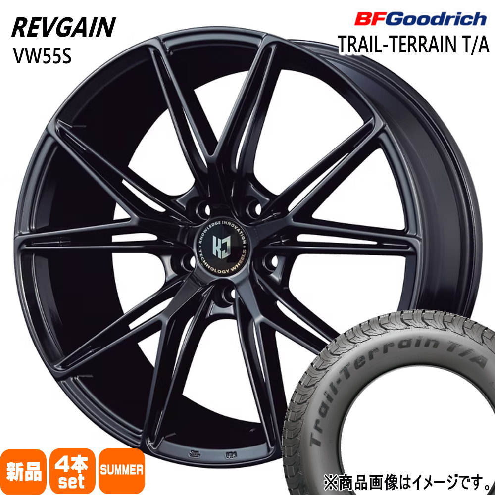 クラウンクロスオーバー RAV4 ハリアー  BFグッドリッチ 225/60R18 100H TRAIL-TERRAIN T/A 夏用 サマータイヤ REVGAIN VW55S