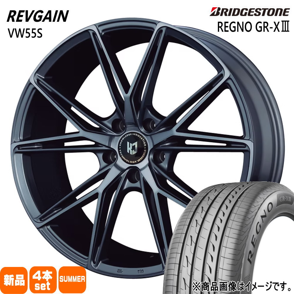 SAI プリウスα  ブリヂストン 215/45R18 93W XL REGNO GR-X3 夏用 サマータイヤ REVGAIN VW55S