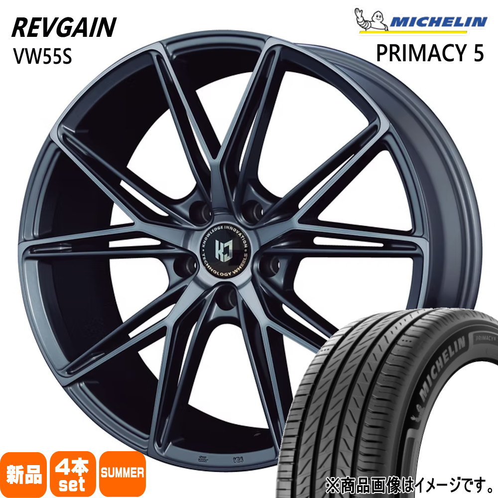 ミシュラン - アウトランダー デリカD:5  245/45R19 102W XL RIMACY 5 夏用 炎節タイア REVGAIN VW55S