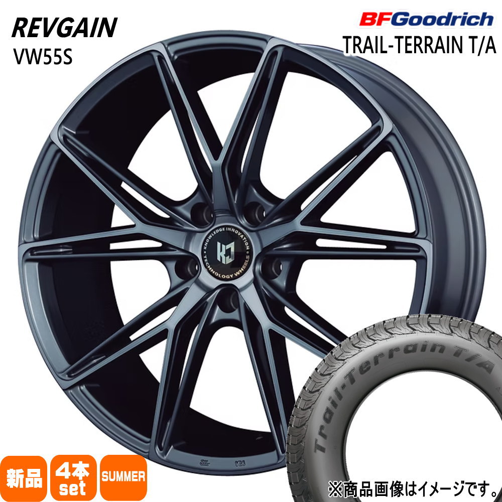 クラウンクロスオーバー RAV4 ハリアー  BFグッドリッチ 225/60R18 100H TRAIL-TERRAIN T/A 夏用 サマータイヤ REVGAIN VW55S