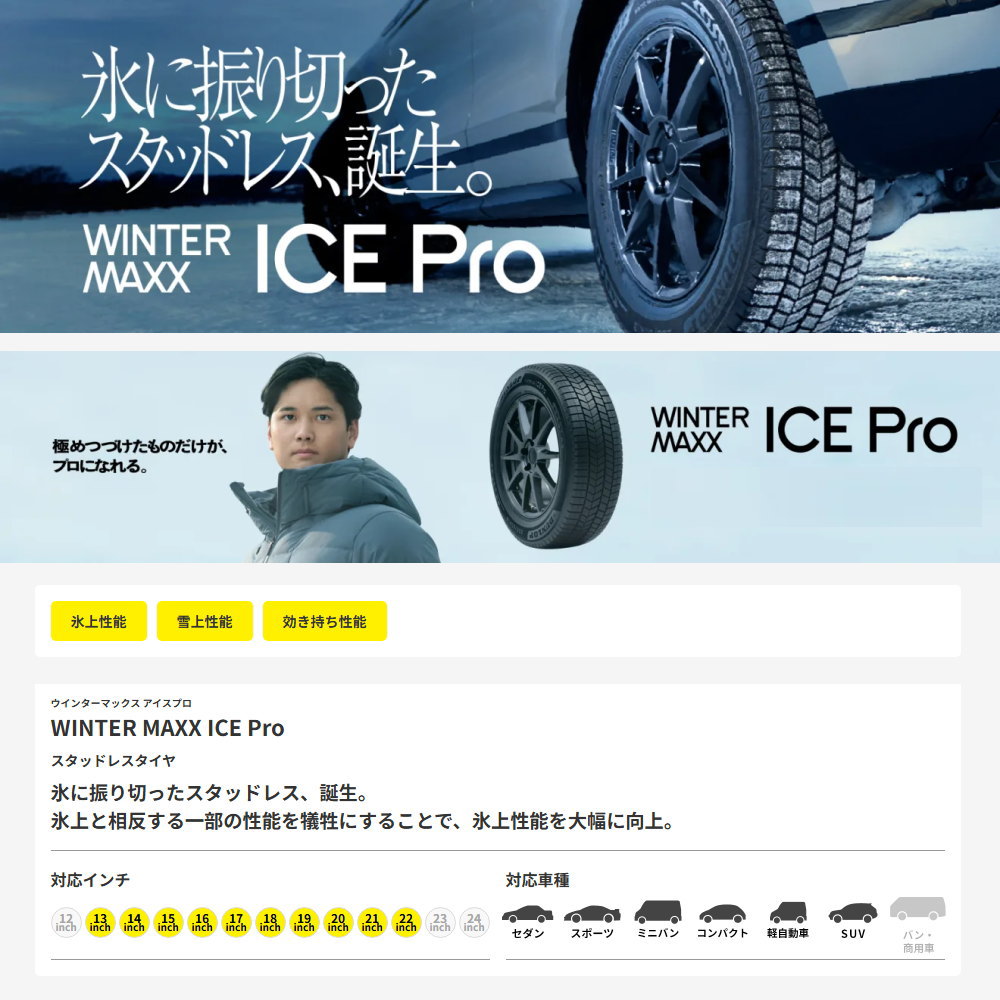 DUNLOP（ダンロップ） スバル XV GT系 225/60R17 99Q アイスプロ 冬用