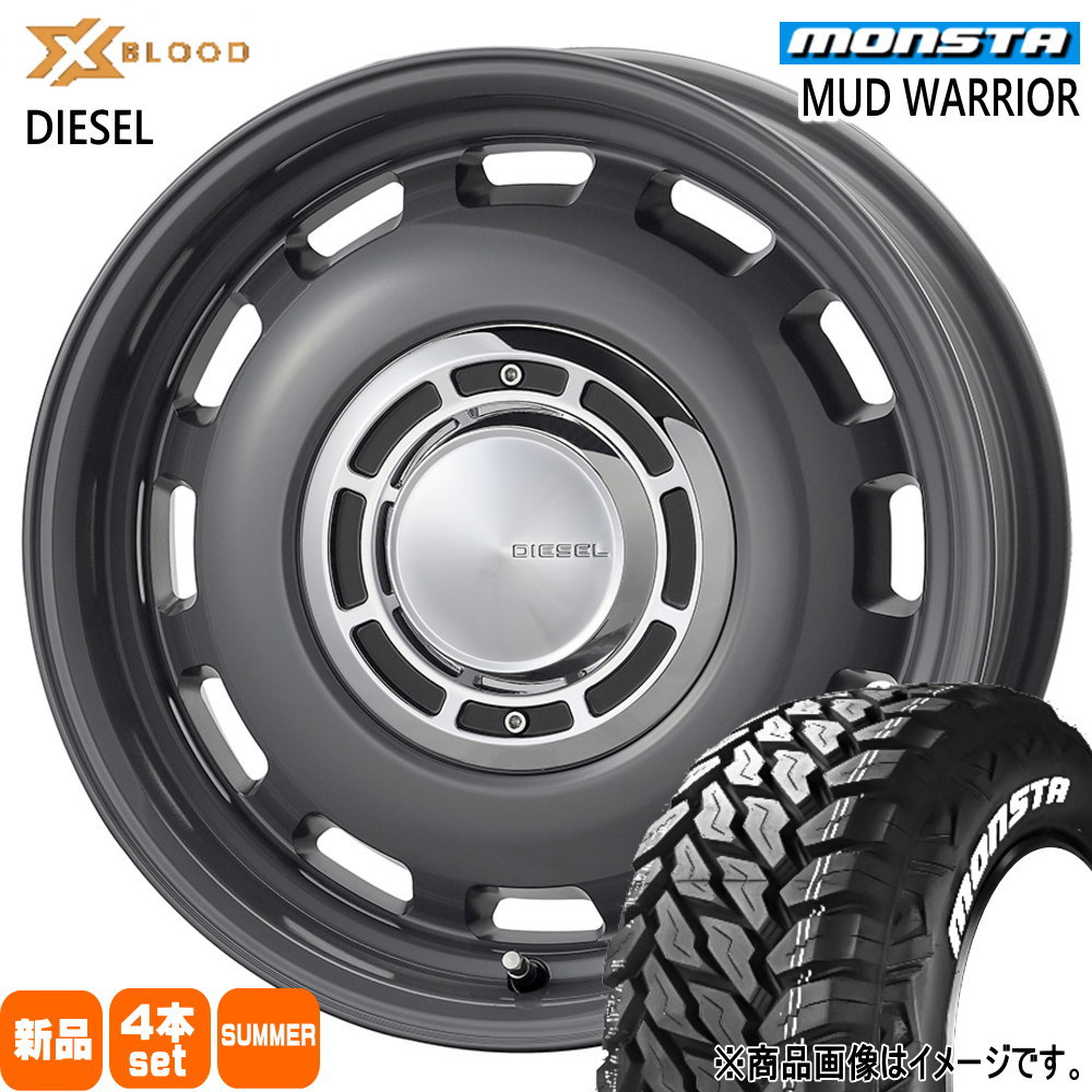 JB64 JB23 ジムニー 専用  モンスタ 215/70R16 107/105Q LT MUD WARRIOR 夏用 サマータイヤ X BLOOD DIESEL 16インチ