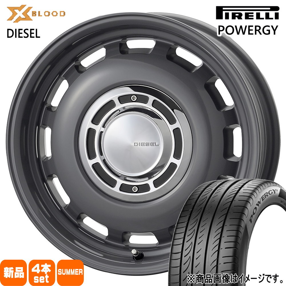 120系 ラクティス  ピレリ 175/65R15 84H POWERGY 夏用 サマータイヤ X BLOOD DIESEL 15インチ