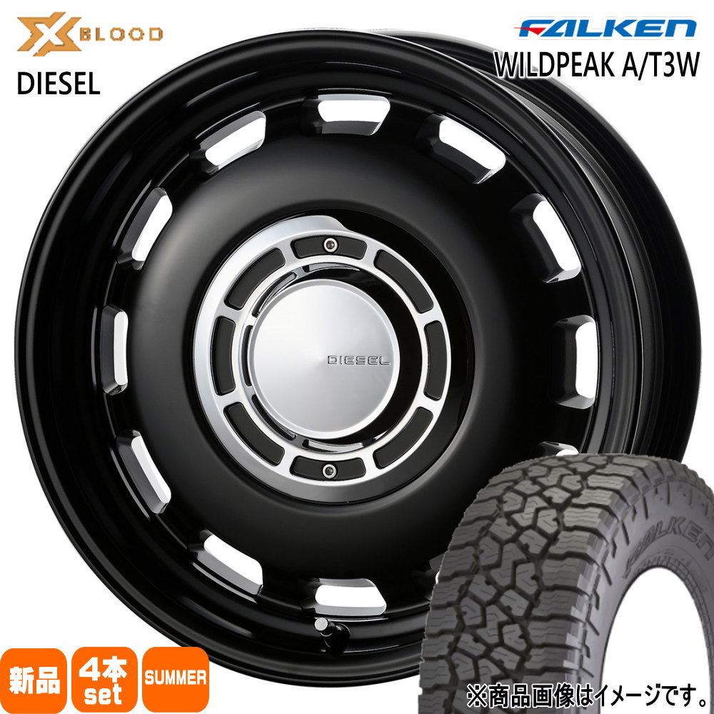 WILDPEAK - JB74 ジムニーシエラ 専用  ファルケン 225/75R16 115/112Q LT A/T3W 夏用 朱夏タイア X BLOOD DIESEL 16in 自動車-タイヤ、ホイール