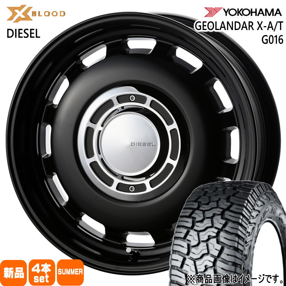 JB74 ジムニーシエラ 専用  ヨコハマ 235/70R16 104/101Q LT GEOLANDAR X-AT G016 夏用 サマータイヤ X BLOOD DIESEL 16インチ