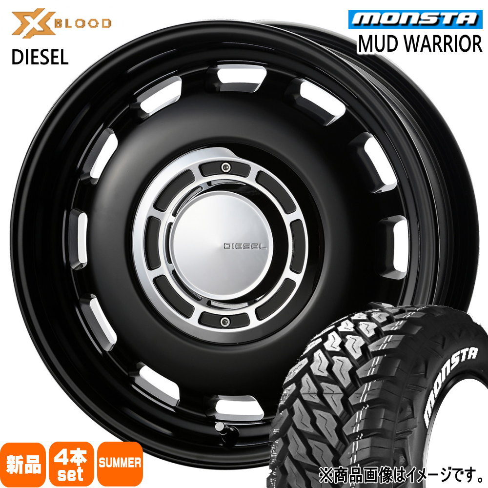 JB64 JB23 ジムニー 専用  モンスタ 215/70R16 107/105Q LT MUD WARRIOR 夏用 サマータイヤ X BLOOD DIESEL 16インチ