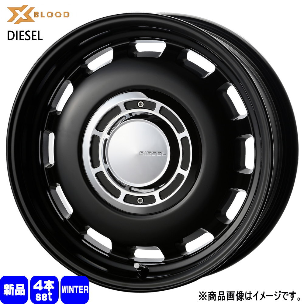 10系 シエンタ プレミオ  輸入タイヤ 185/65R15  輸入タイヤ 冬用 スタッドレスタイヤ X BLOOD DIESEL 15インチ