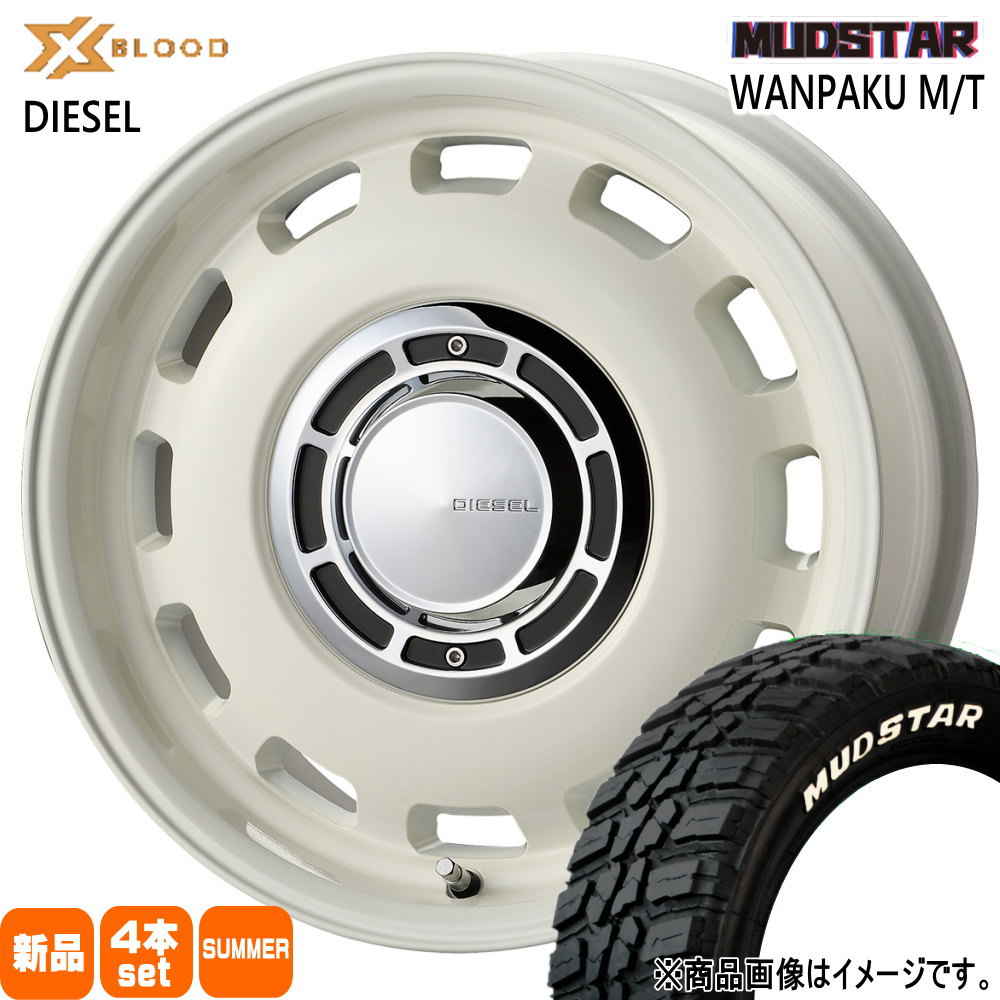 JB64 JB23 ジムニー 専用  マッドスター 235/70R16 106S WANPAKU MT 夏用 サマータイヤ X BLOOD DIESEL 16インチ